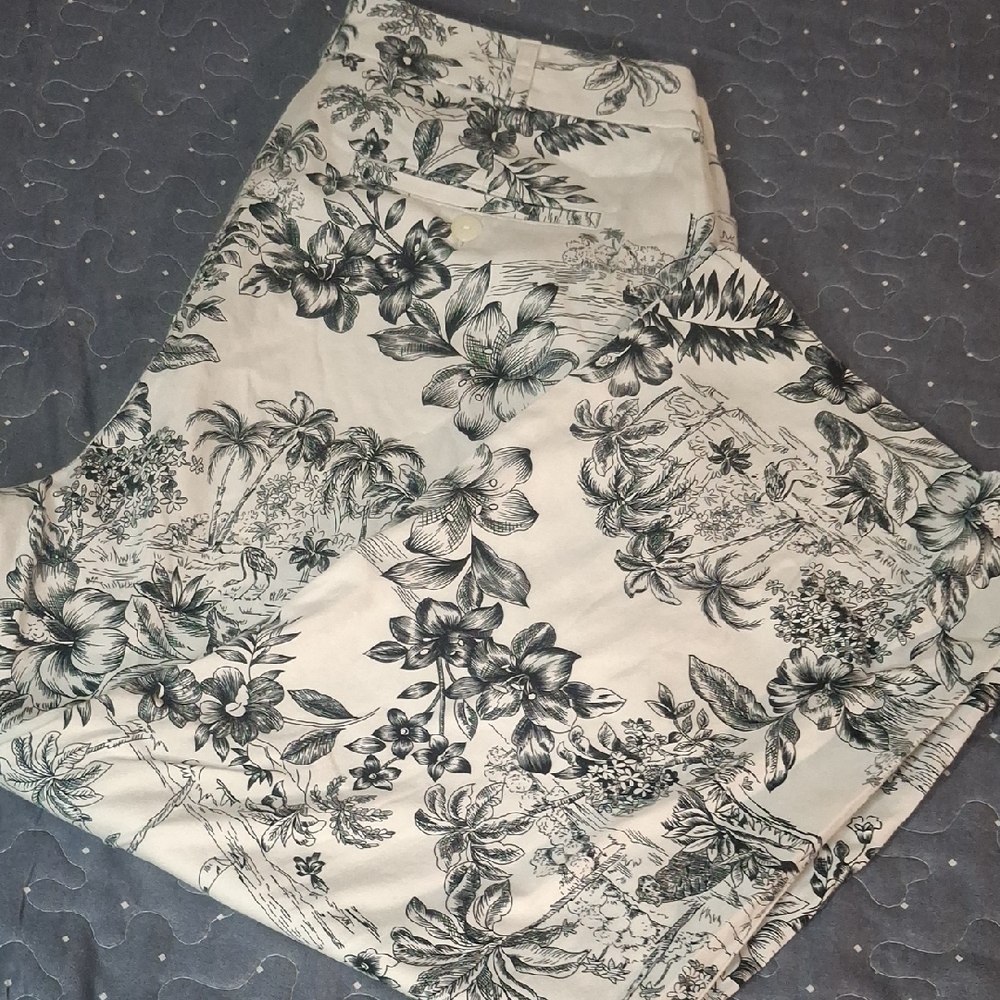 Van Heusen Print Cropped Pants size 10